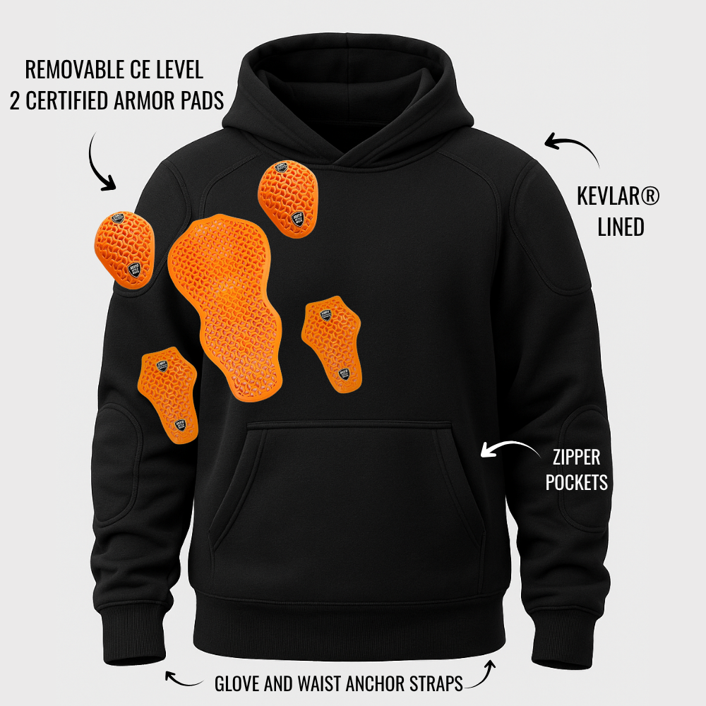 Behind The Visor | Armored Riding Hoodie